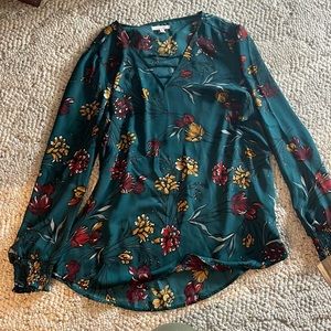 Beautiful, moody, fall blouse. Excellent worn condition.